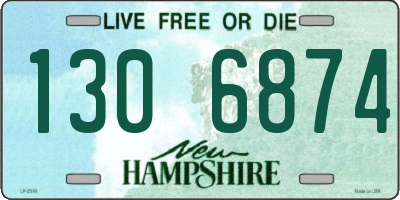 NH license plate 1306874