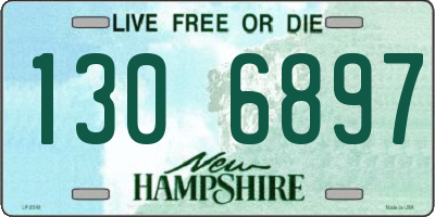 NH license plate 1306897