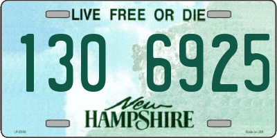 NH license plate 1306925