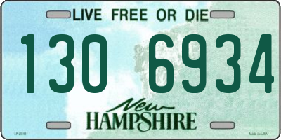 NH license plate 1306934