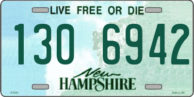 NH license plate 1306942