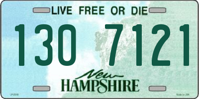 NH license plate 1307121