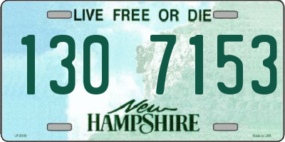 NH license plate 1307153