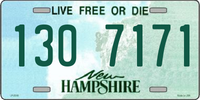 NH license plate 1307171