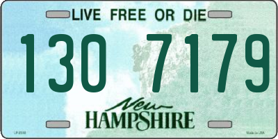 NH license plate 1307179