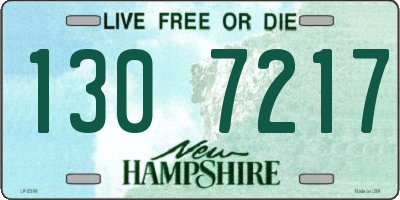 NH license plate 1307217