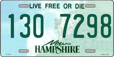 NH license plate 1307298