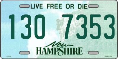 NH license plate 1307353