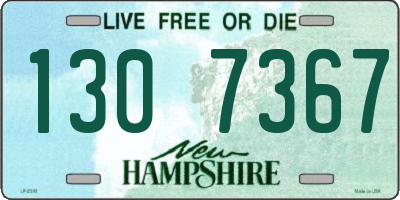 NH license plate 1307367