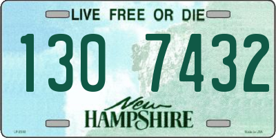 NH license plate 1307432