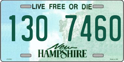 NH license plate 1307460