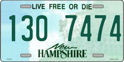 NH license plate 1307474