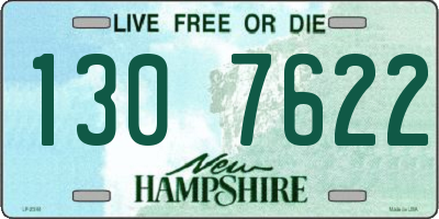 NH license plate 1307622