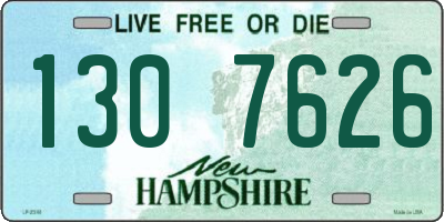 NH license plate 1307626