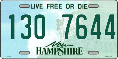 NH license plate 1307644