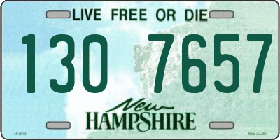 NH license plate 1307657