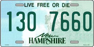 NH license plate 1307660