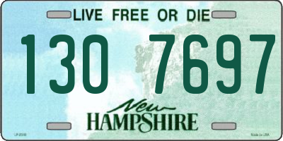 NH license plate 1307697