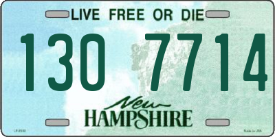 NH license plate 1307714