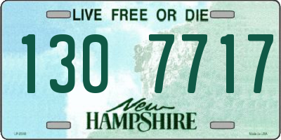 NH license plate 1307717