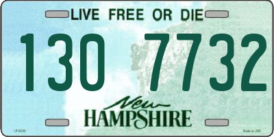 NH license plate 1307732
