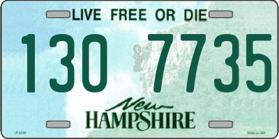 NH license plate 1307735