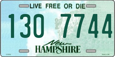 NH license plate 1307744