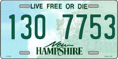 NH license plate 1307753