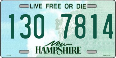 NH license plate 1307814