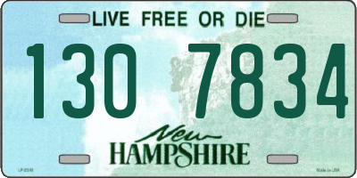 NH license plate 1307834
