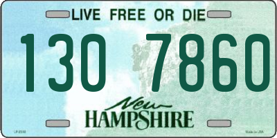 NH license plate 1307860