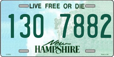 NH license plate 1307882