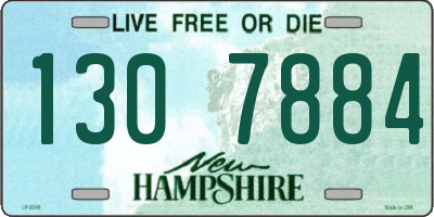 NH license plate 1307884