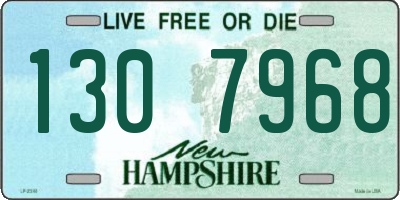 NH license plate 1307968