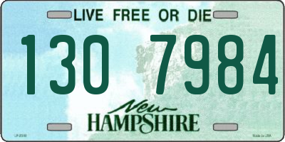 NH license plate 1307984