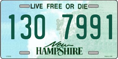 NH license plate 1307991