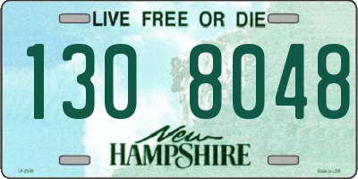 NH license plate 1308048