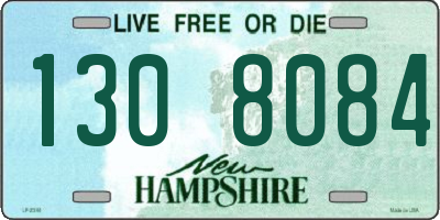NH license plate 1308084