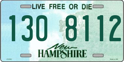 NH license plate 1308112