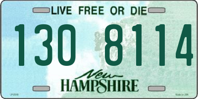 NH license plate 1308114