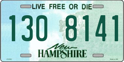NH license plate 1308141