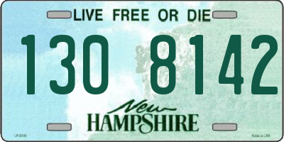 NH license plate 1308142