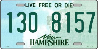NH license plate 1308157