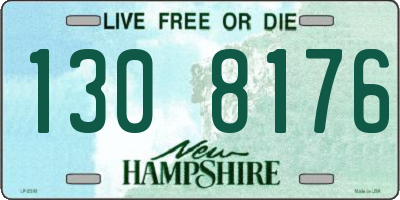 NH license plate 1308176
