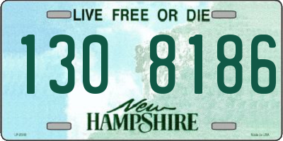 NH license plate 1308186