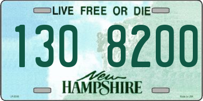 NH license plate 1308200