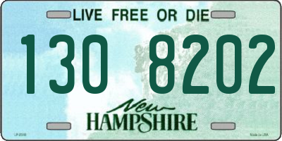 NH license plate 1308202