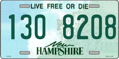 NH license plate 1308208
