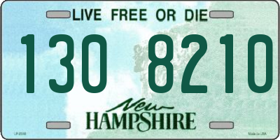 NH license plate 1308210