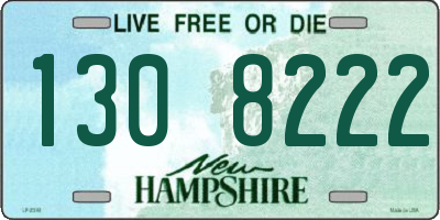 NH license plate 1308222